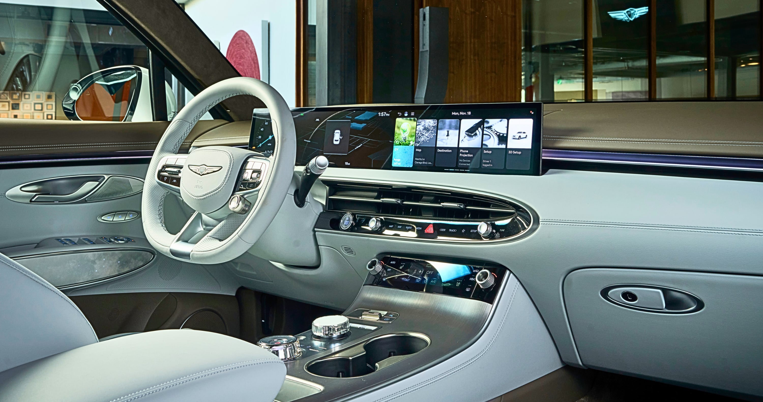 2026 Genesis GV70 EV cockpit