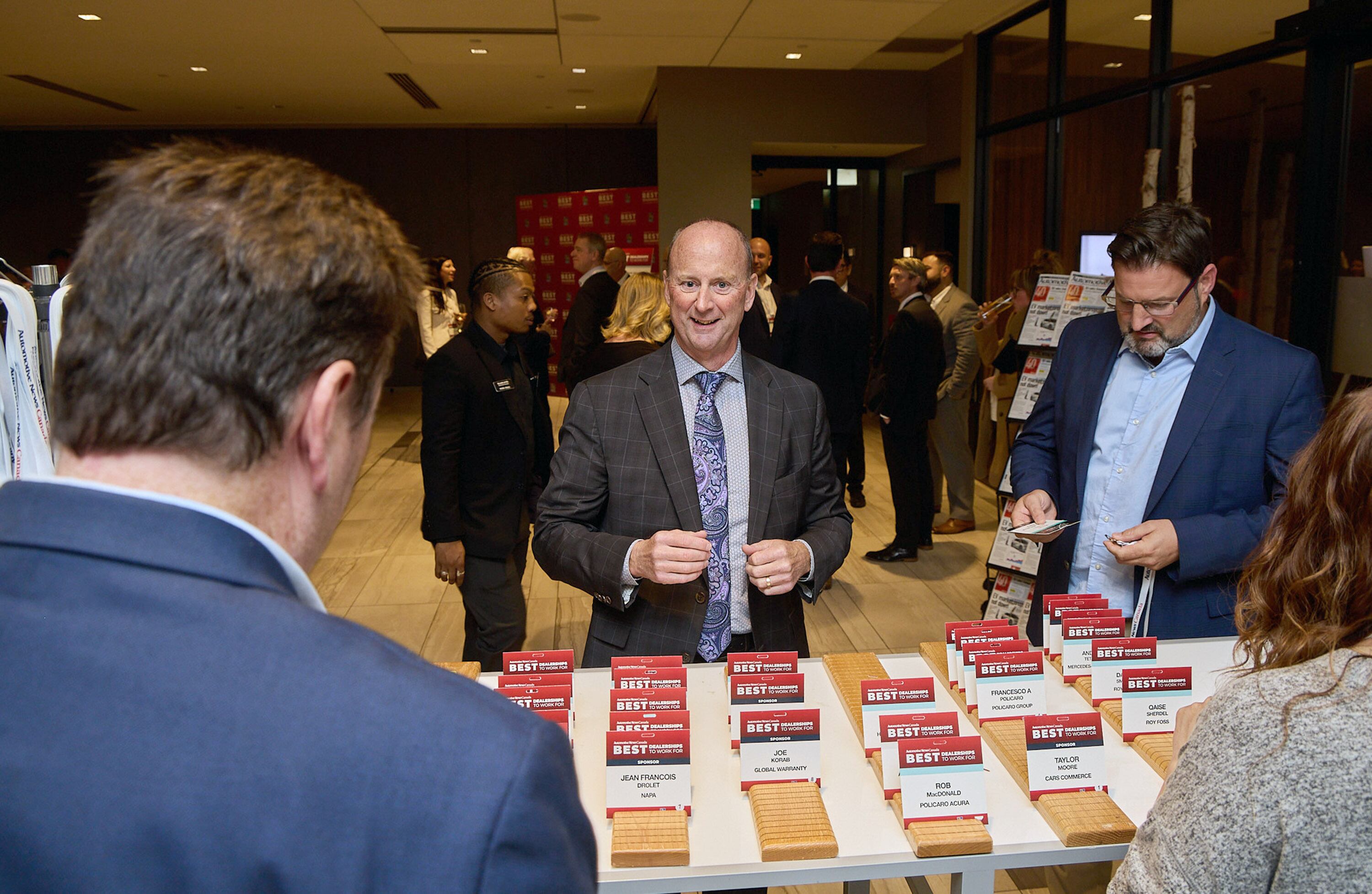 Dealership staff celebrate awards night in Toronto for Best Dealerships To Work For