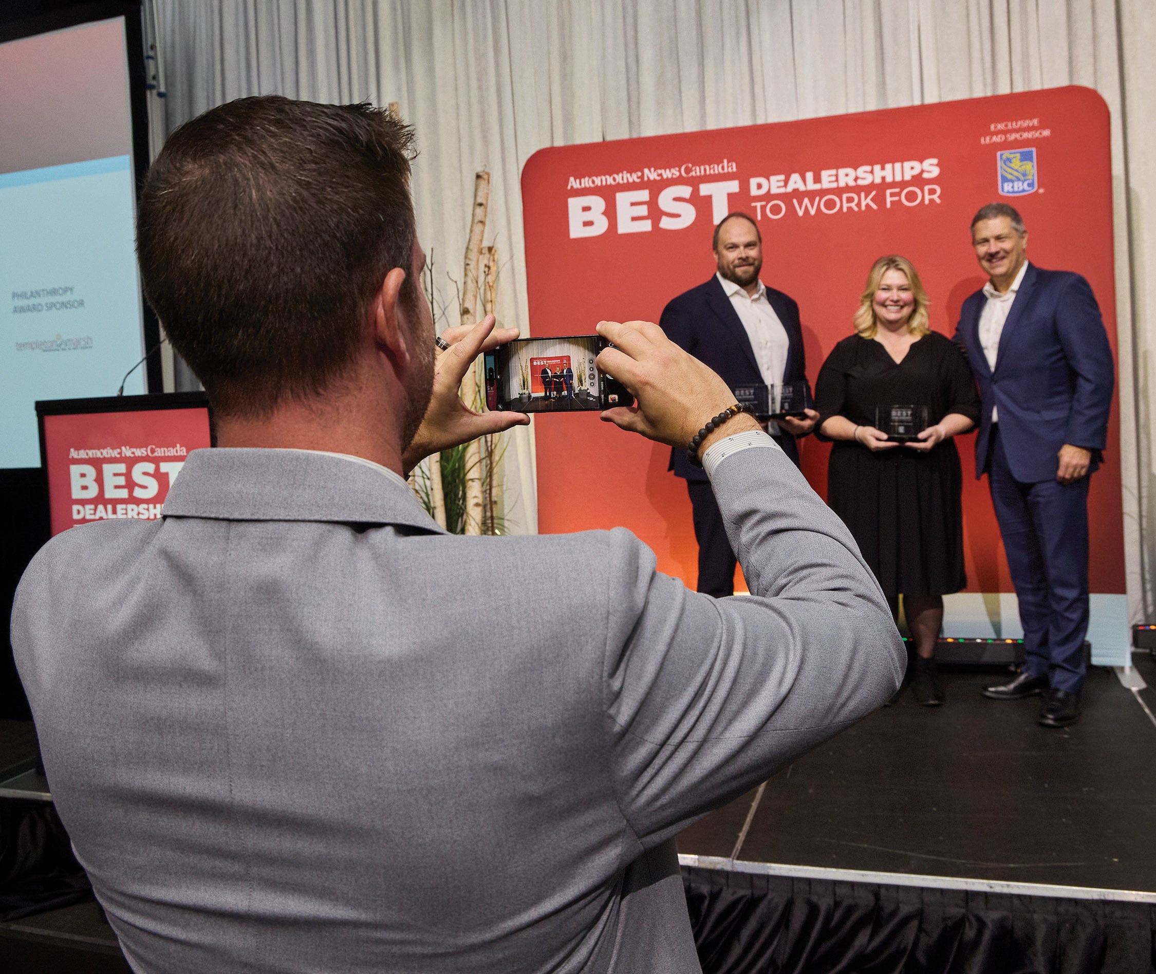 Dealership staff celebrate awards night in Toronto for Best Dealerships To Work For