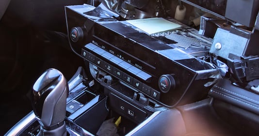 Switchgear on a Subaru Outback test mule.