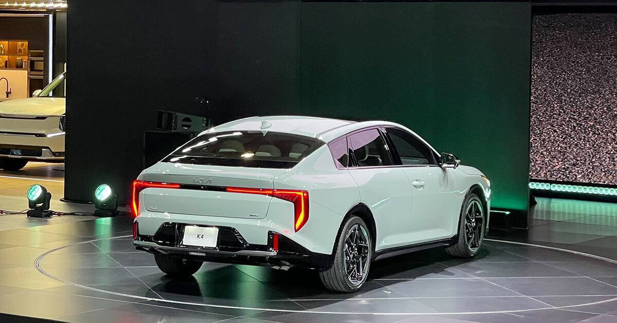 2025 Kia K4 on stage rear