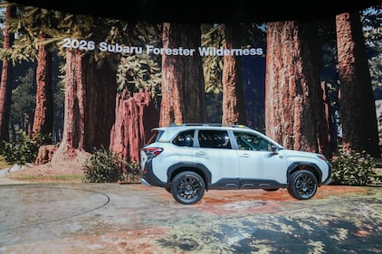 The 2026 Subaru Forester Wilderness at the 2025 Chicago Auto Show.