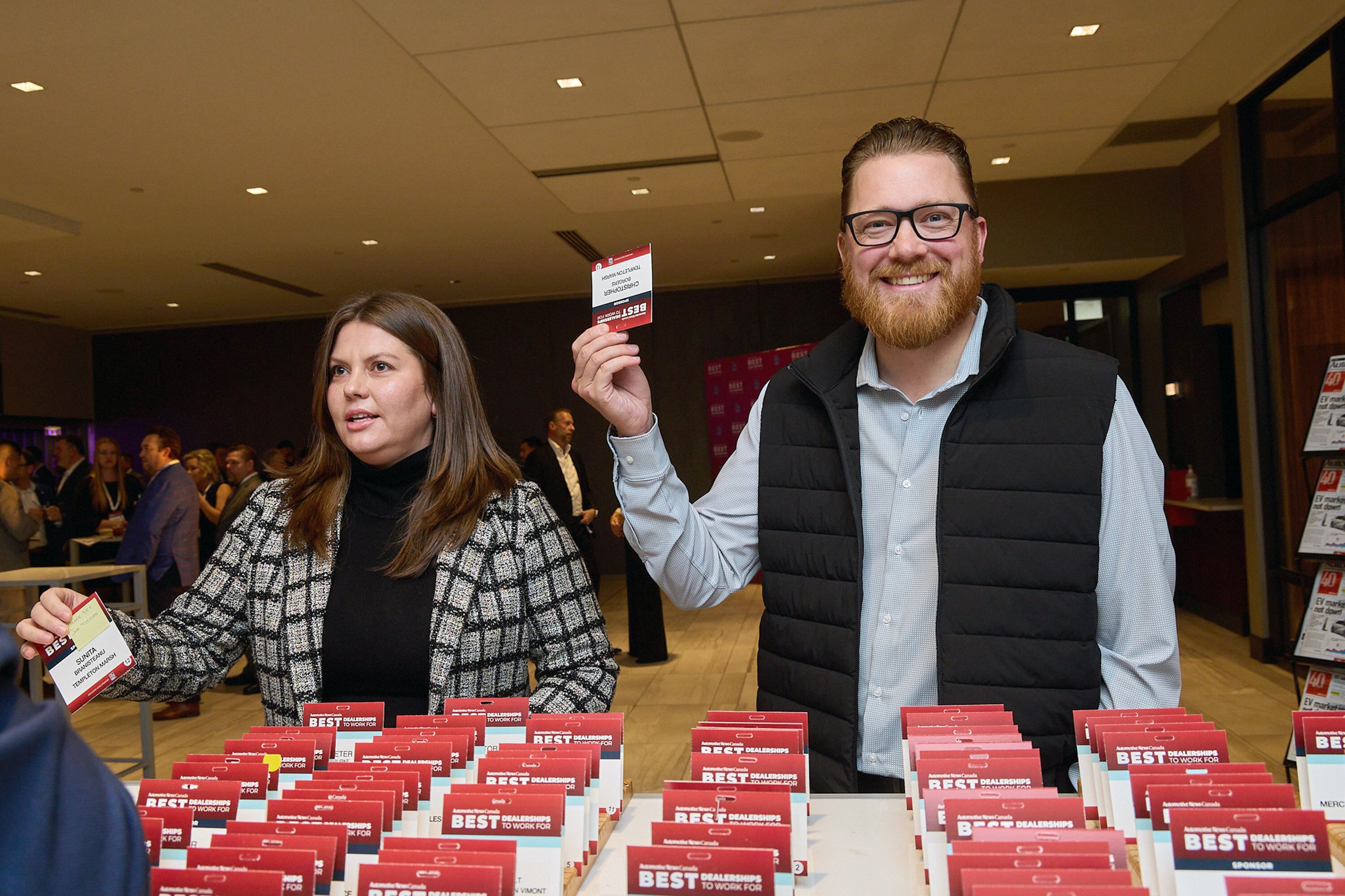 Dealership staff celebrate awards night in Toronto for Best Dealerships To Work For