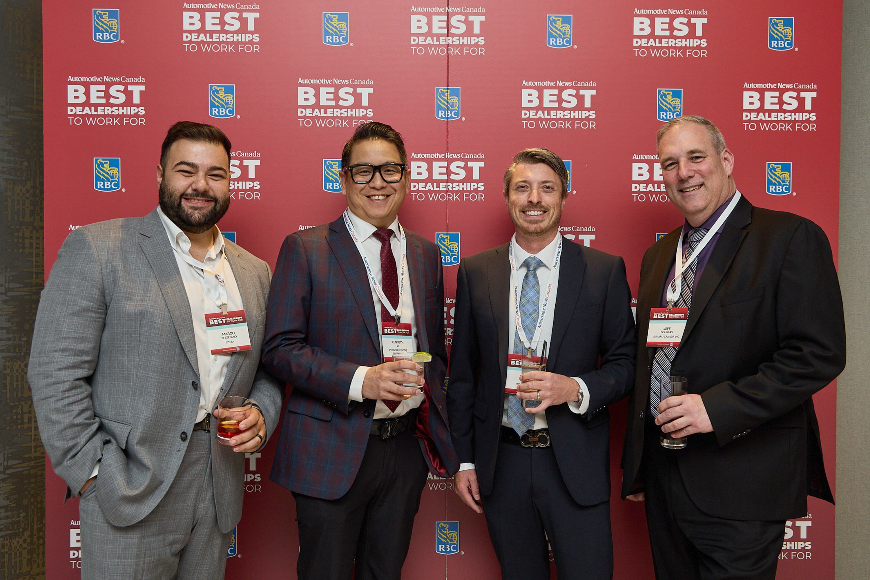 Dealership staff celebrate awards night in Toronto for Best Dealerships To Work For