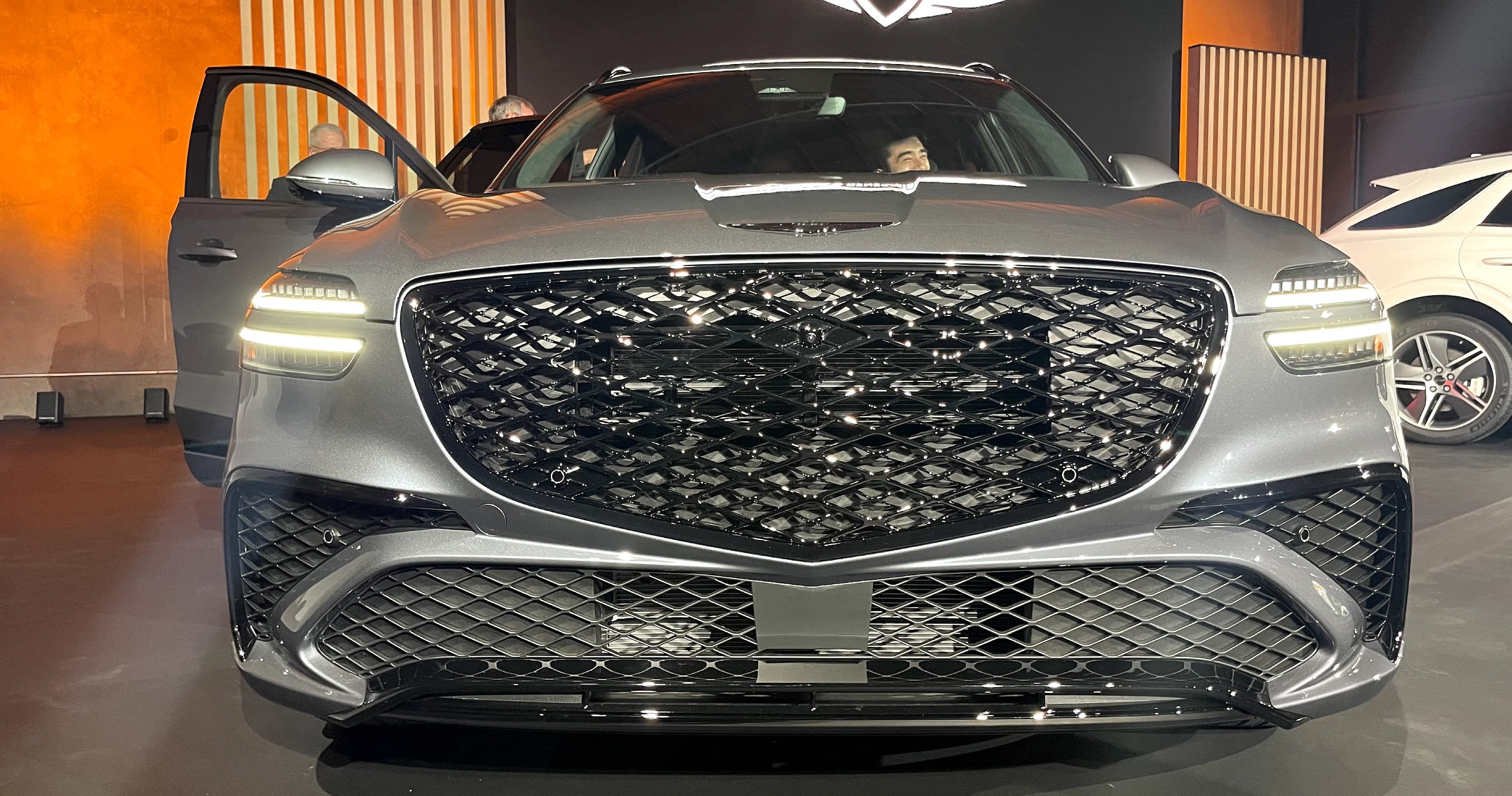 2026 Genesis GV70 on stage in Los Angeles