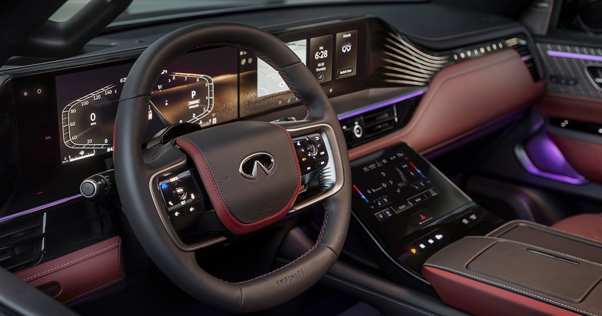 2025 Infiniti QX80 steering wheel