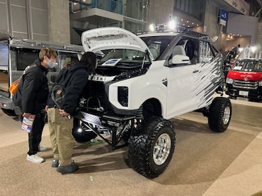 Mitsubishi eK X EV at 2025 Tokyo Auto Salon.