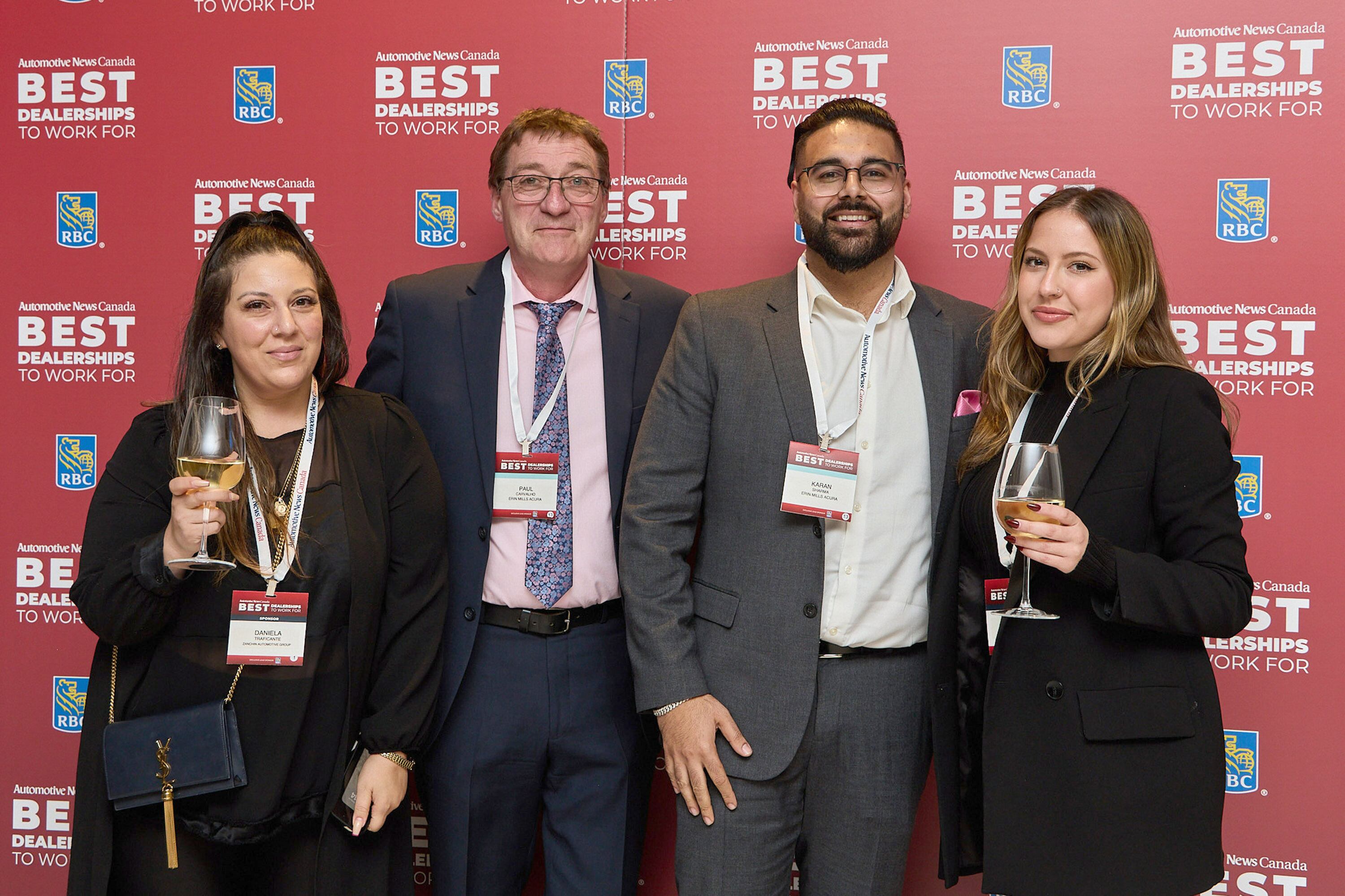 Dealership staff celebrate awards night in Toronto for Best Dealerships To Work For