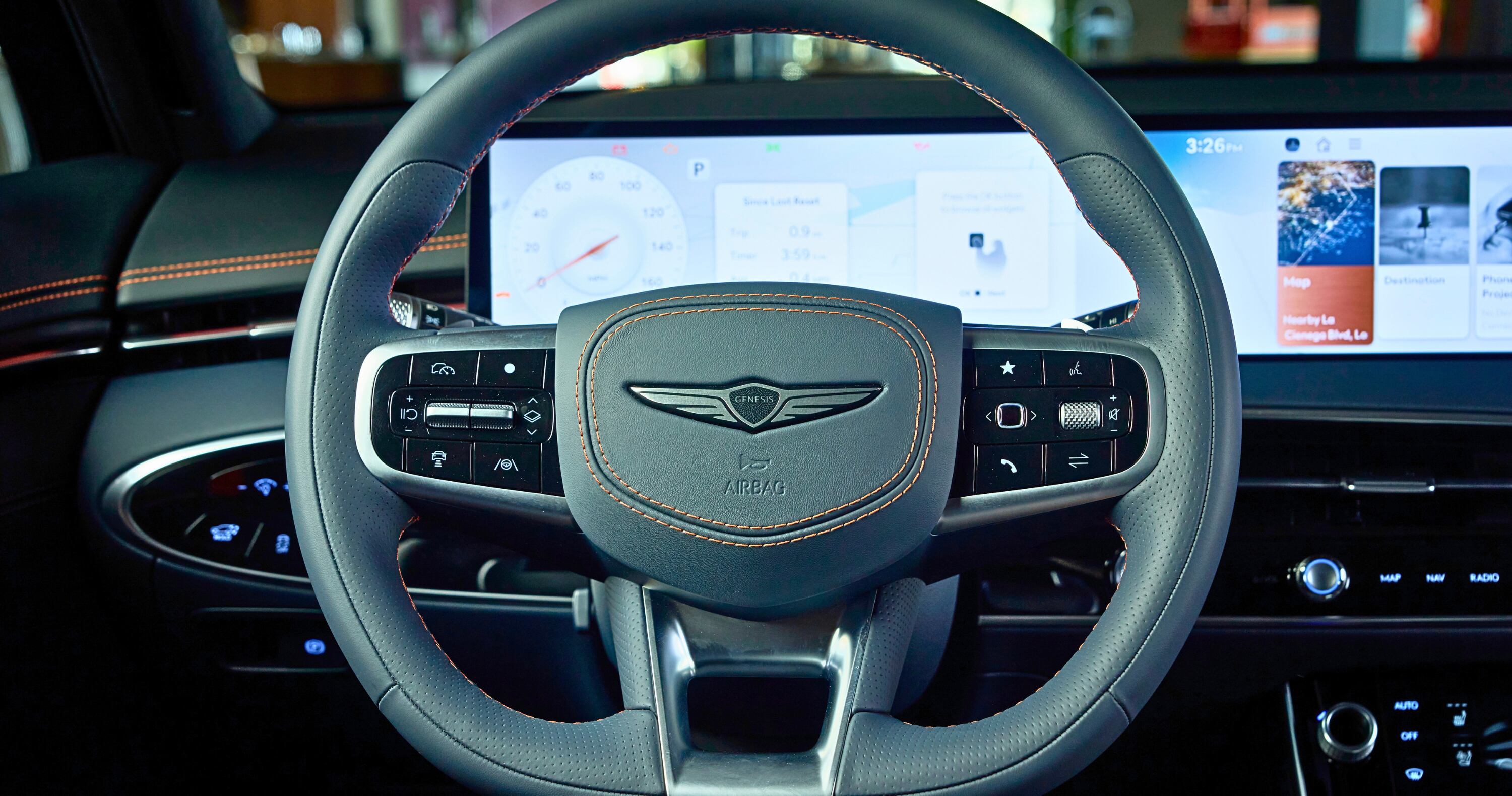 Steering wheel of the 2026 Genesis GV70