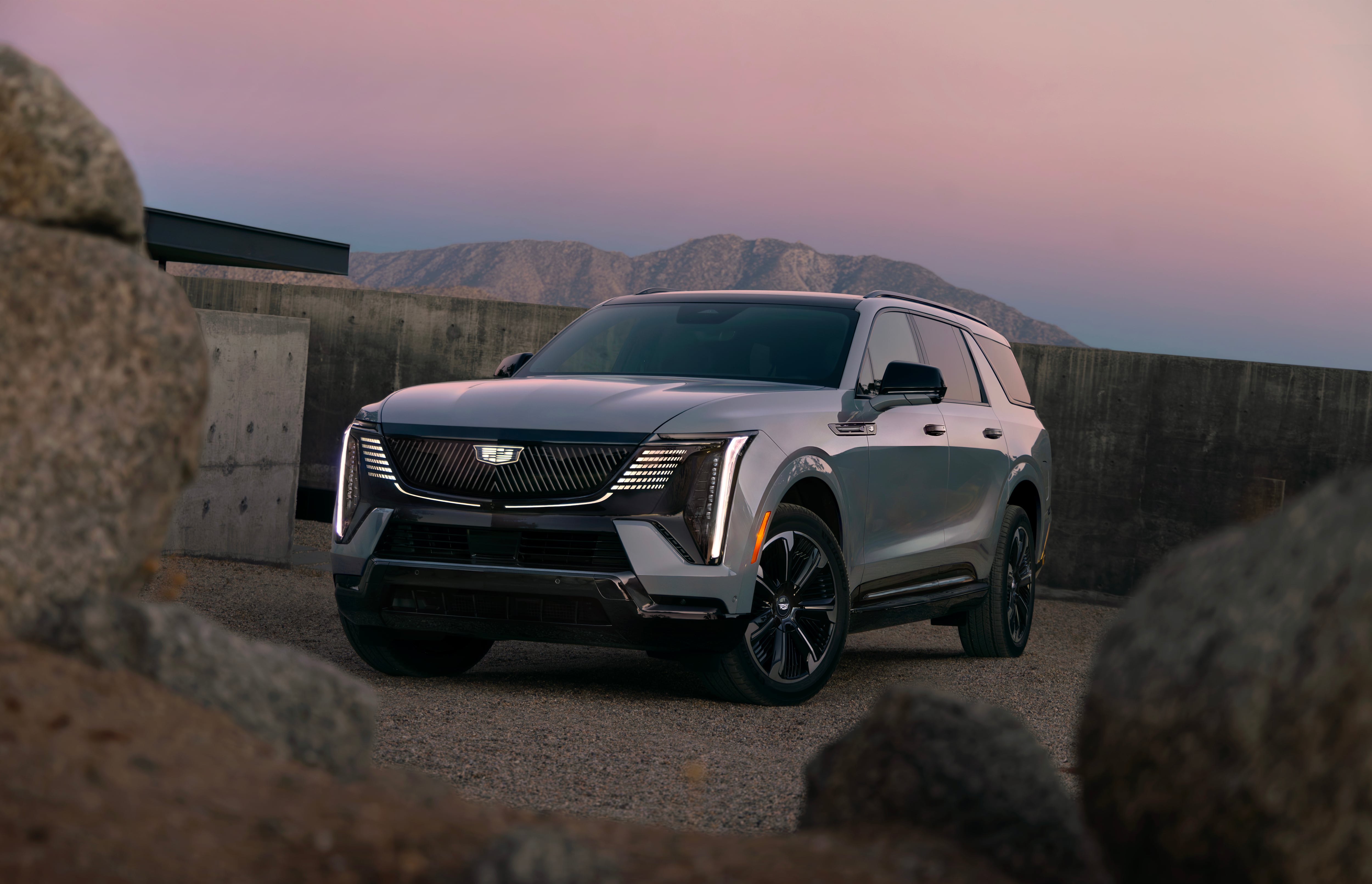 The 2026 Cadillac Escalade IQL electric full-size SUV will enter production in mid-2025 at General Motors' Factory Zero electric vehicle assembly plant in Detroit. (CADILLAC)