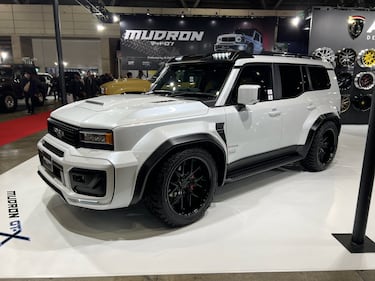 White Toyota Land Cruiser 250 at 2025 Tokyo Auto Salon.