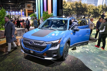 The 2026 Subaru Forester Wilderness at the 2025 Chicago Auto Show.