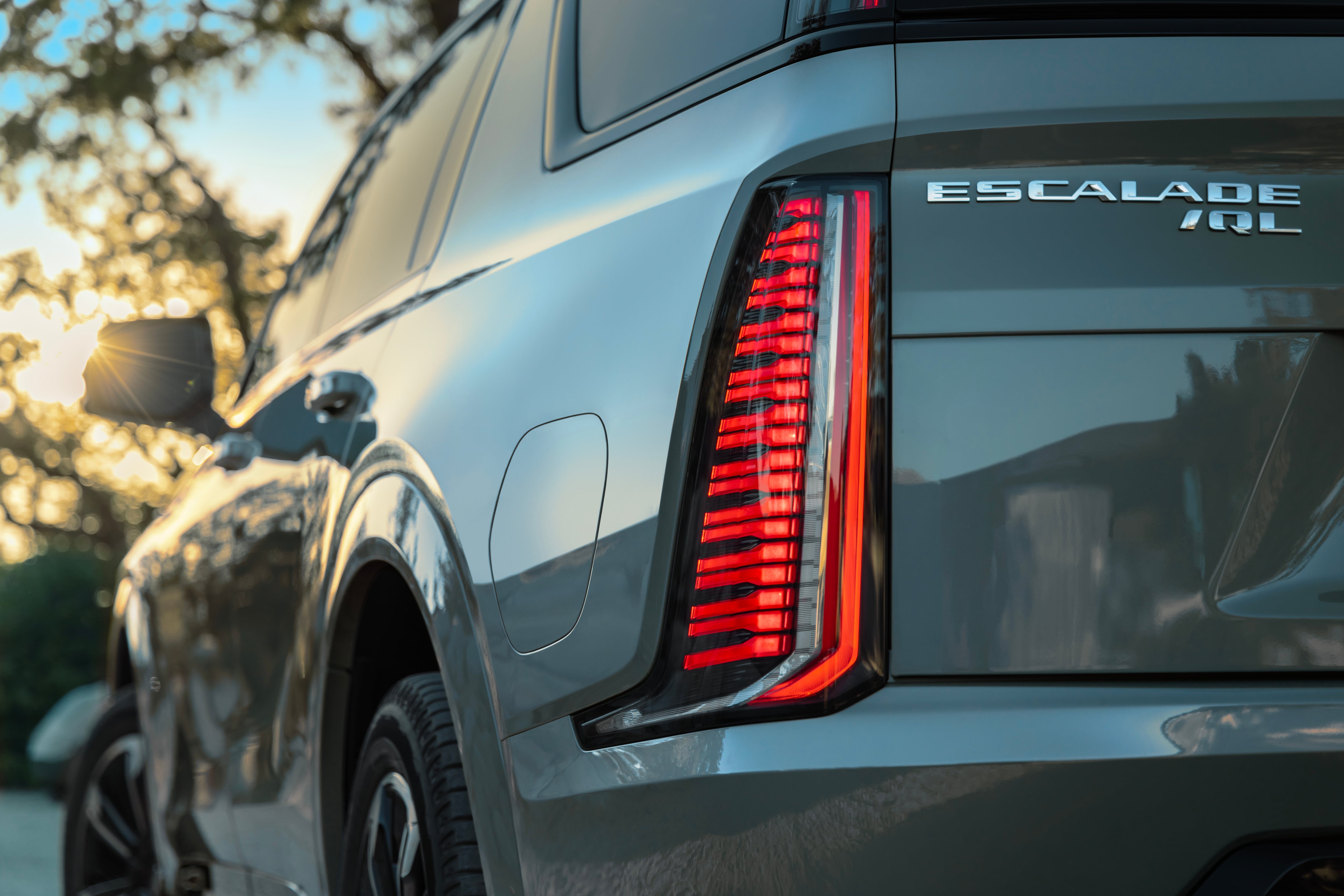 Taillight design on the 2026 Cadillac Escalade IQL electric full-size SUV. (CADILLAC)