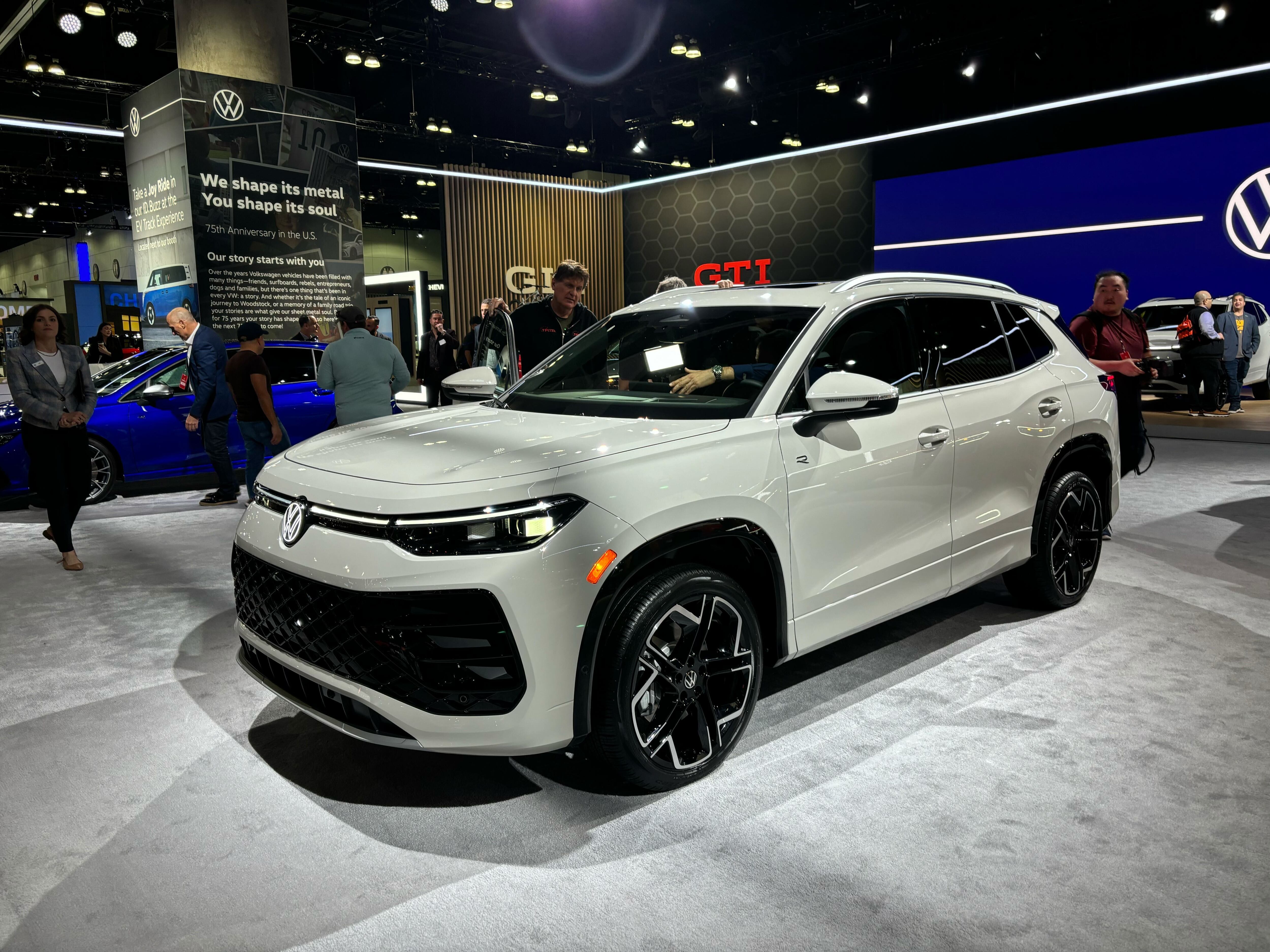 2025 Volkswagen Tiguan on the show floor at the 2024 LA Auto Show.