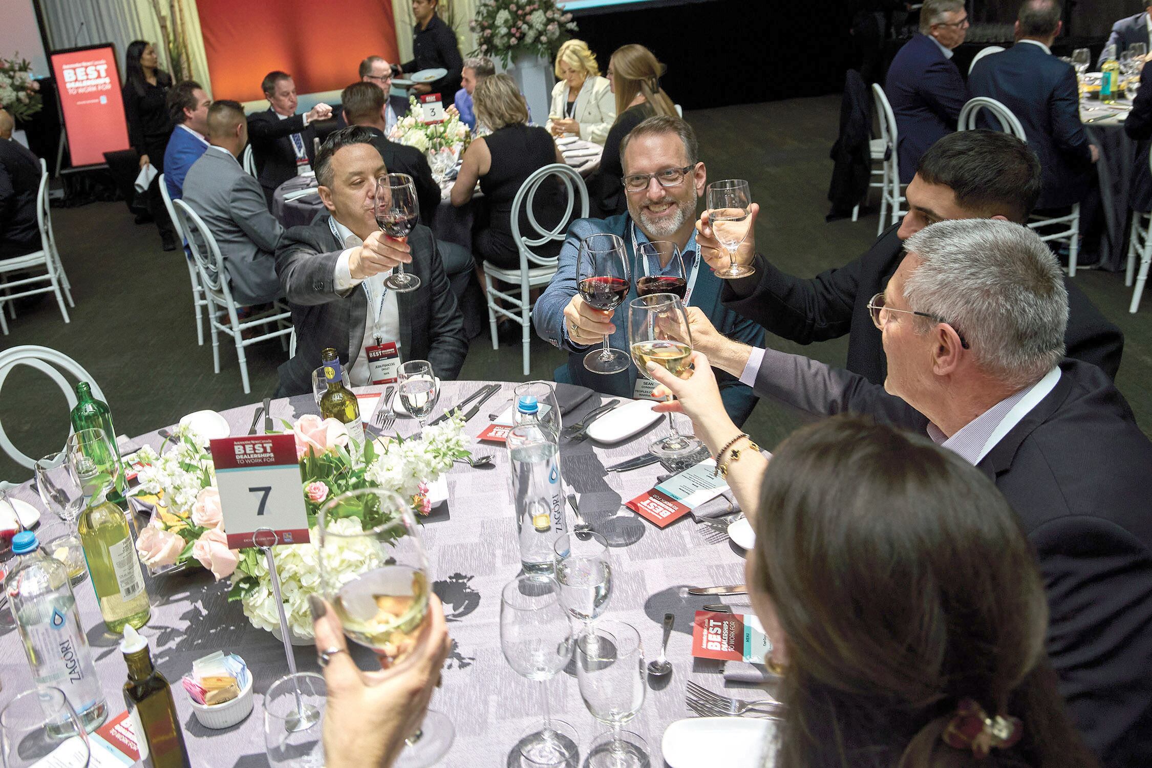 Dealership staff celebrate awards night in Toronto for Best Dealerships To Work For