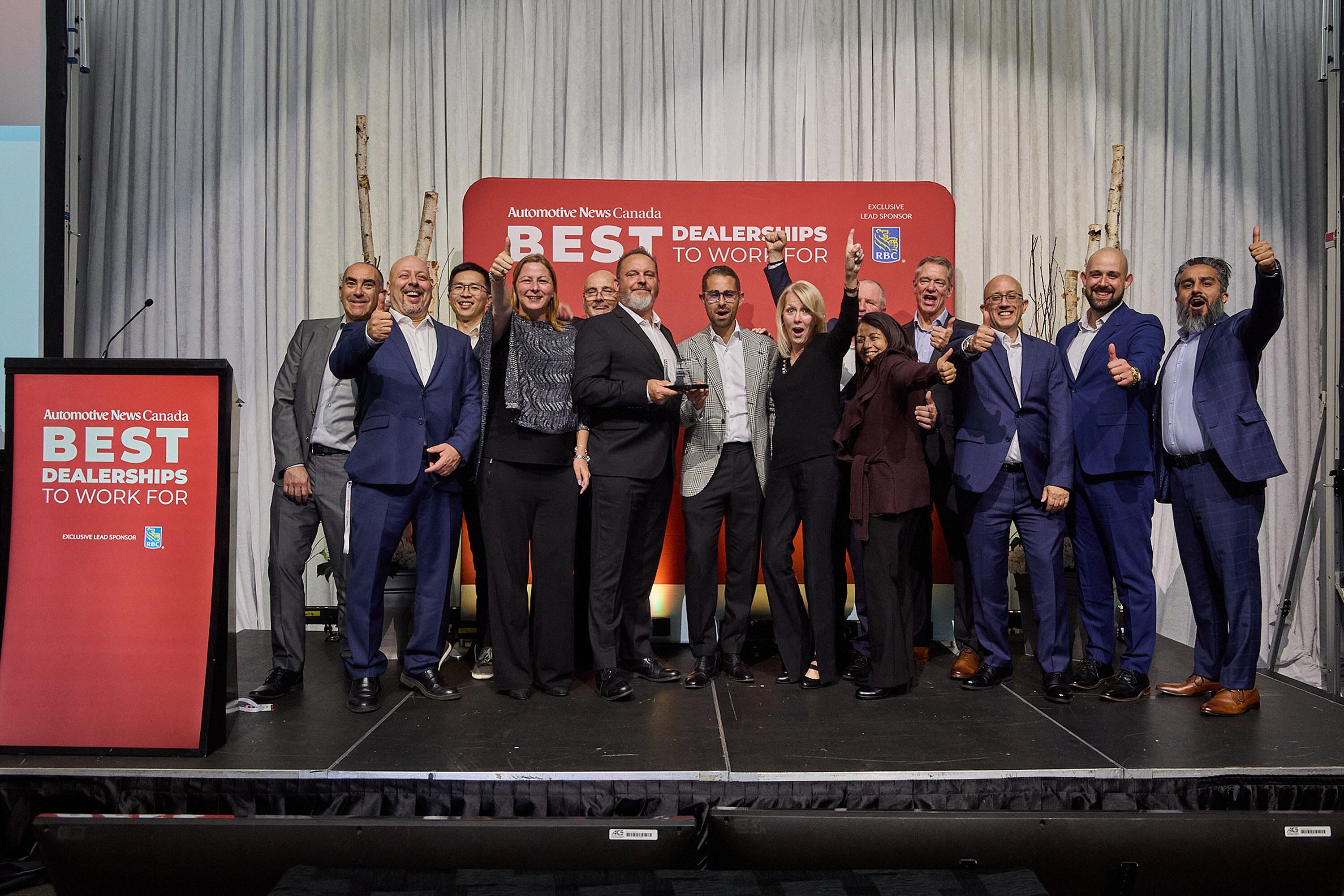 Dealership staff celebrate awards night in Toronto for Best Dealerships To Work For