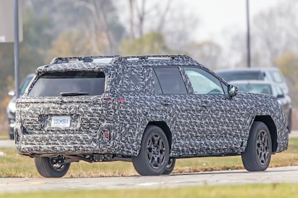 2026 Subaru Outback in camouflage caught testing.